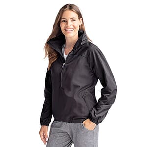 Cutter & Buck Charter Recycled Packable Womens Half Zip Anorak Jacket