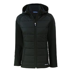 Cutter & Buck Evoke Recycled HoneycombFleece Womens Hybrid Full Zip Jacket