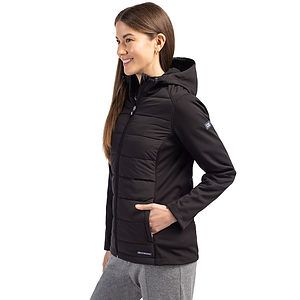 Cutter & Buck Evoke Recycled HoneycombFleece Womens Hybrid Full Zip Jacket