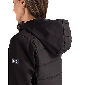 Cutter & Buck Evoke Recycled HoneycombFleece Womens Hybrid Full Zip Jacket
