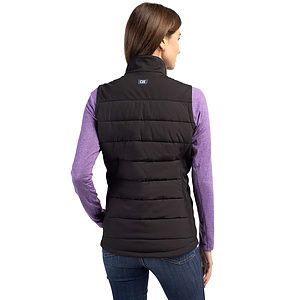 Cutter & Buck Evoke Recycled HoneycombFleece Womens Hybrid Full Zip Vest