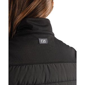 Cutter & Buck Evoke Recycled HoneycombFleece Womens Hybrid Full Zip Vest