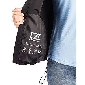Cutter & Buck Charter Recycled Packable Womens Full Zip Vest