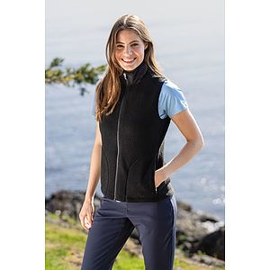 Cutter & Buck Cascade Epic Comfort Recycled Sherpa Fleece Womens Full Zip Vest