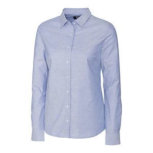 Cutter & Buck Stretch Oxford Womens Long Sleeve Dress Shirt