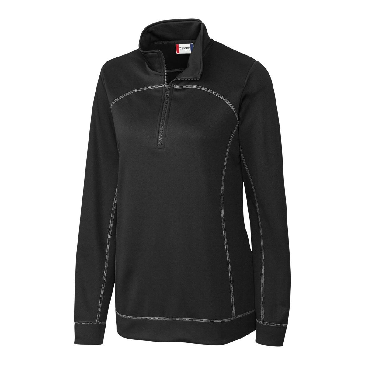 Clique helsa performance womens half zip pullover sweatshirt