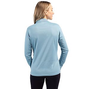 Clique Spin Solution-dyed Performance Pique Womens Long Sleeve Polo