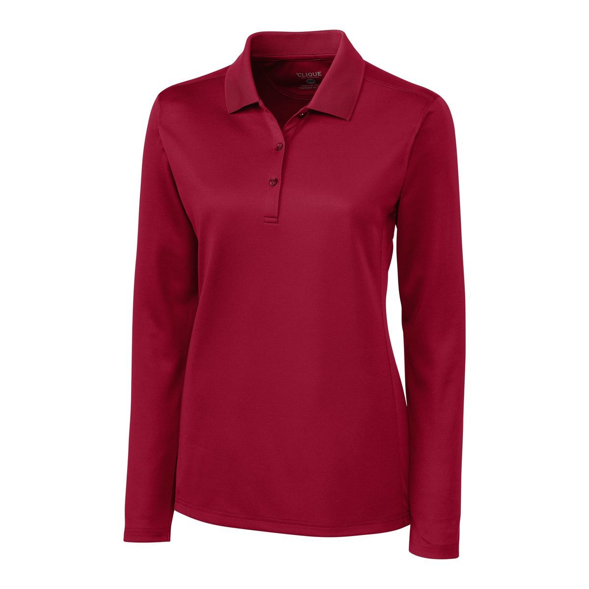 Clique Ice Pique Tech Womens Long Sleeve Polo