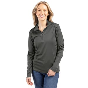 Clique Spin Solution-dyed Performance Interlock Womens Half Zip