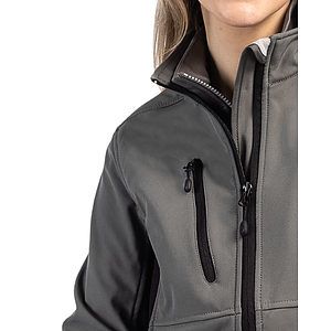 Clique Narvik Recycled Colorblock Stretch Softshell Womens Full Zip Jacket
