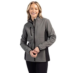 Clique Narvik Recycled Colorblock Stretch Softshell Womens Full Zip Jacket