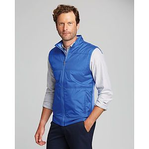 Cutter & Buck Stealth Hybrid Quilted Mens Big and Tall Windbreaker Vest Big & Tall