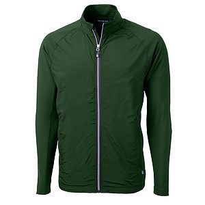 Cutter & Buck Adapt Recycled Soft Knit Stretch Mens Hybrid Full Zip Jacket