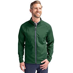 Cutter & Buck Adapt Recycled Soft Knit Stretch Mens Hybrid Full Zip Jacket