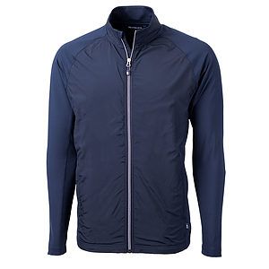 Cutter & Buck Adapt Recycled Soft Knit Stretch Mens Big & Tall Hybrid Full Zip Jacket Big & Tall