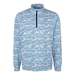 Cutter & Buck Traverse Recycled Smooth Stretch Mens Camo Quarter Zip Pullover