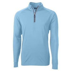 Cutter & Buck Adapt Recycled Soft Knit Stretch  Mens Quarter Zip Pullover