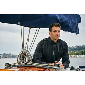 Cutter & Buck Adapt Recycled Soft Knit Stretch  Mens Big & Tall Quarter Zip Pullover Big & Tall