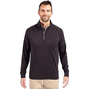 Cutter & Buck Adapt Recycled Soft Knit Stretch  Mens Big & Tall Quarter Zip Pullover Big & Tall
