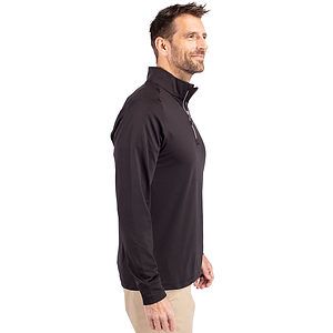 Cutter & Buck Adapt Recycled Soft Knit Stretch  Mens Big & Tall Quarter Zip Pullover Big & Tall