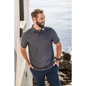 Cutter & Buck Pike Recycled Pebble Print Mens Polo
