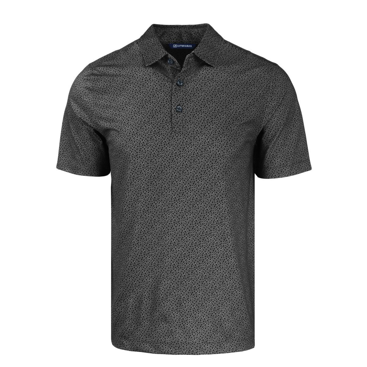 Cutter & Buck Pike Recycled Pebble Print Mens Polo