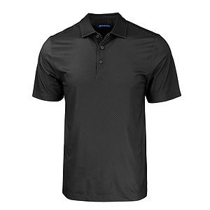 Cutter  Buck Pike Eco Tonal Geo Print Stretch Recycled Mens Polo