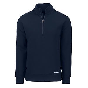 Cutter & Buck Roam Recycled Buttery-Soft Knit Mens Quarter Zip Jacket