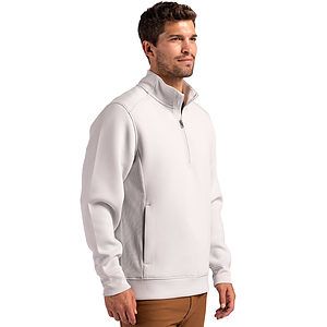 Cutter & Buck Roam Recycled Buttery-Soft Knit Mens Quarter Zip Jacket