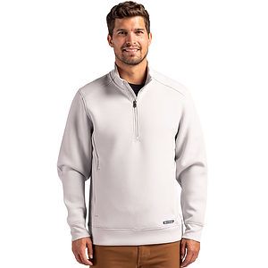 Cutter & Buck Roam Recycled Buttery-Soft Knit Mens Quarter Zip Jacket