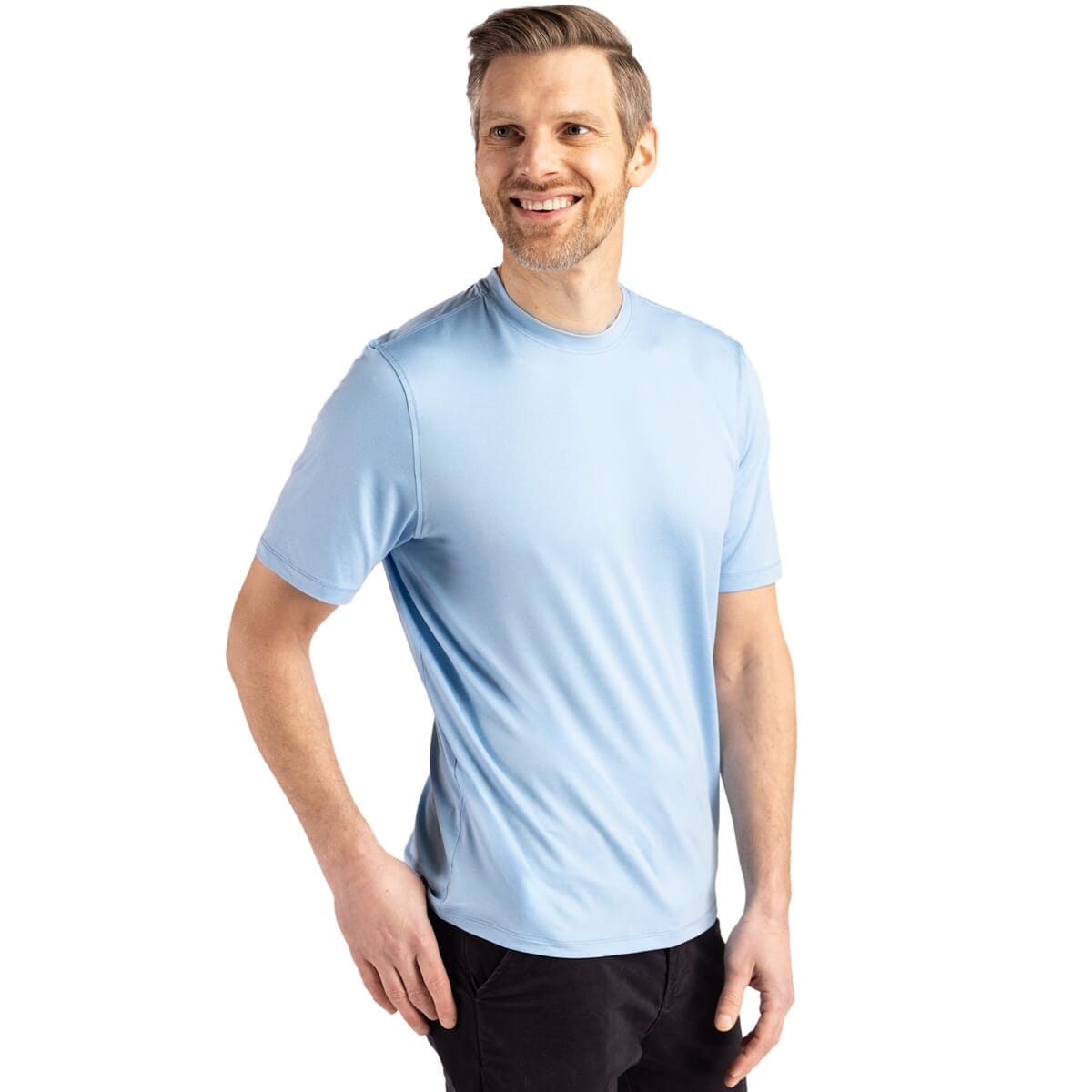 Cutter & Buck Coastline Recycled Double Peached Mens Short Sleeve Tee