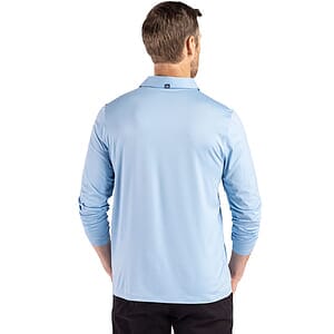 Cutter & Buck Coastline Recycled Double Peached Mens Long Sleeve Polo