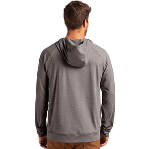 Cutter & Buck Adapt Recycled Soft Knit Stretch Mens Heathered Hooded Pullover