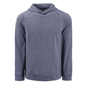 Cutter & Buck Adapt Recycled Soft Knit Stretch Mens Heathered Hooded Pullover