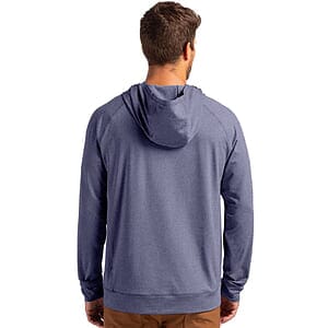 Cutter & Buck Adapt Recycled Soft Knit Stretch Mens Heathered Hooded Pullover