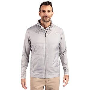 Cutter & Buck Stealth Recycled Hybrid Quilted Mens Big & Tall Windbreaker Jacket Big & Tall