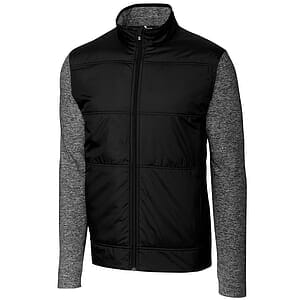 Cutter & Buck Stealth Recycled Hybrid Quilted Mens Windbreaker Jacket