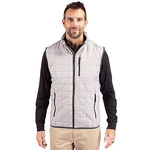 Cutter & Buck Rainier Recycled Insulated Puffer Mens Full Zip Vest