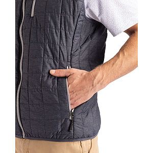 Cutter & Buck Rainier Recycled Insulated Puffer Mens Full Zip Vest