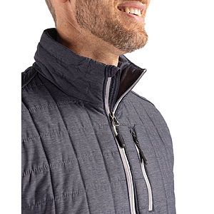 Cutter & Buck Rainier Recycled Insulated Puffer Mens Full Zip Vest