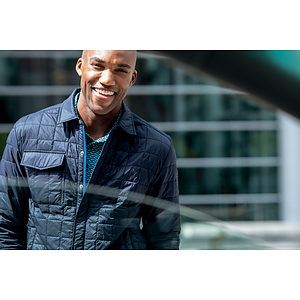Cutter & Buck Rainier Recycled Insulated Puffer Mens Full Zip Shirt Jacket