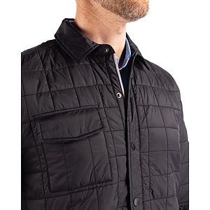 Cutter & Buck Rainier Recycled Insulated Puffer Mens Full Zip Shirt Jacket