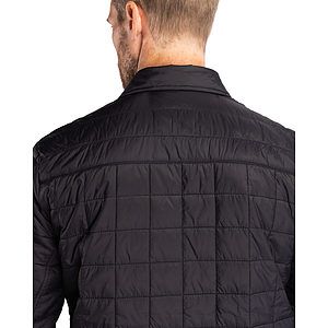 Cutter & Buck Rainier Recycled Insulated Puffer Mens Full Zip Shirt Jacket