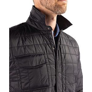 Cutter & Buck Rainier Recycled Insulated Puffer Mens Full Zip Shirt Jacket