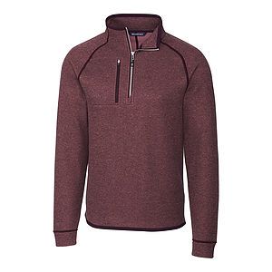 Cutter & Buck Mainsail Sweater-Knit Mens Half Zip Jacket
