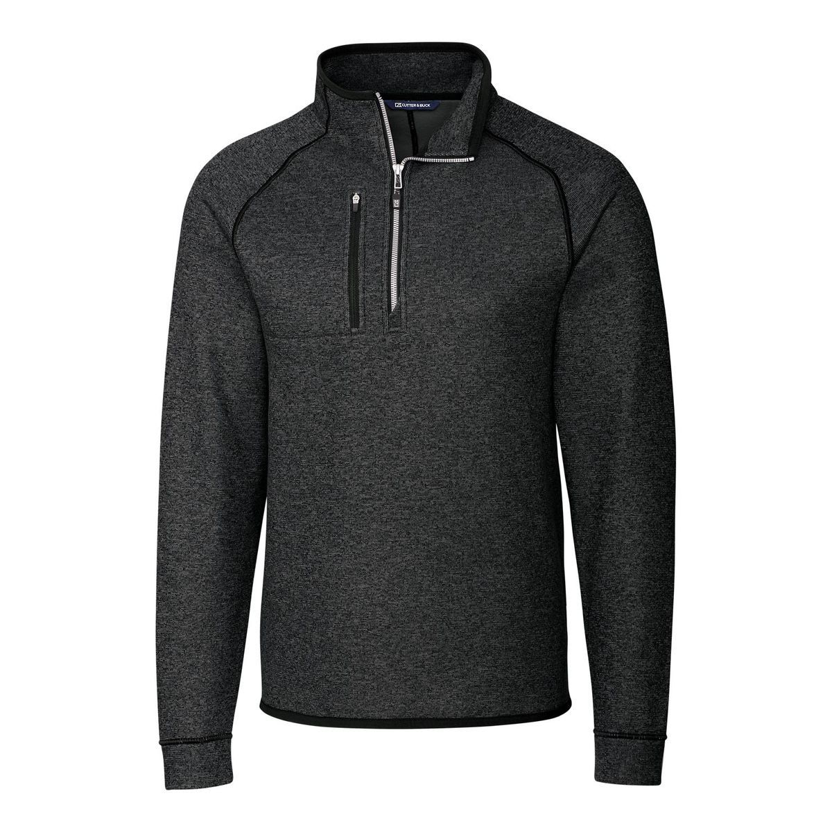 Cutter & Buck Mainsail Sweater-Knit Mens Big and Tall Half Zip Pullover Jacket Big & Tall