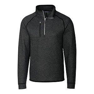 Cutter & Buck Mainsail Sweater-Knit Mens Big and Tall Half Zip Pullover Jacket Big & Tall