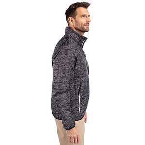 Cutter & Buck Rainier Recycled Insulated Printed Puffer Mens Full Zip Jacket