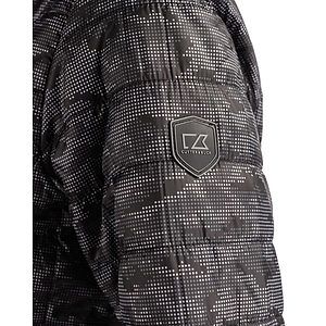 Cutter & Buck Rainier Recycled Insulated Printed Puffer Mens Full Zip Jacket