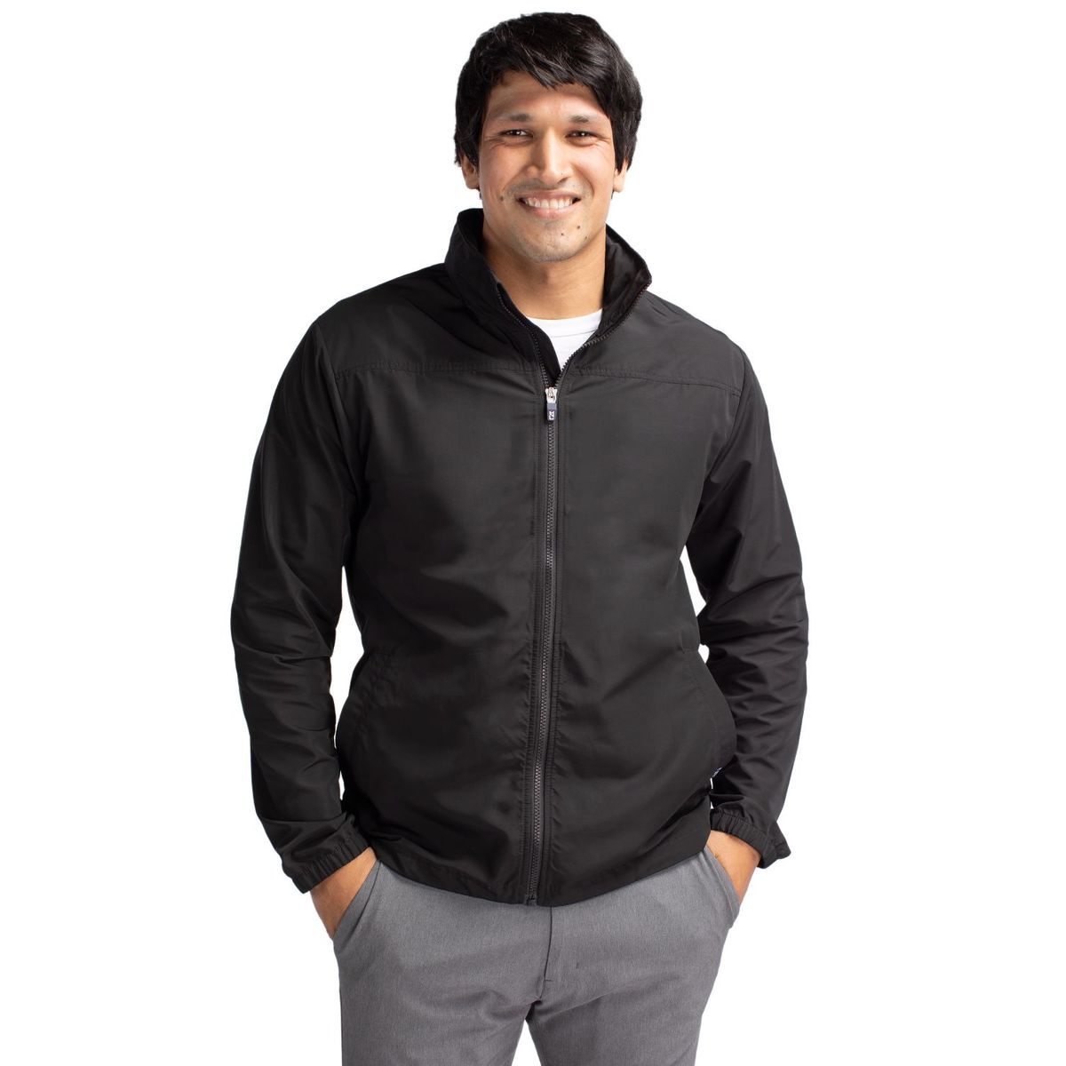 Cutter & Buck Charter Recycled Packable Mens Full Zip Jacket